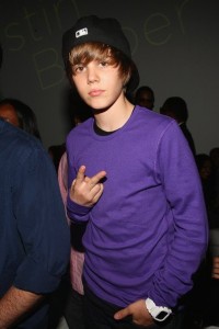 Justin Bieber in Purple